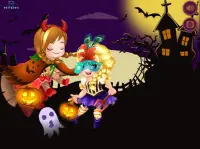 Dress up games for girls - Els And Ann Halloween Screen Shot 2