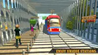 Gerçek Tramvay Sürüş Sim 2018: Şehir Tren Sürücüsü Screen Shot 9