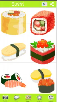 Sushi Bar Color By Number Sushi Rolls Screen Shot 1