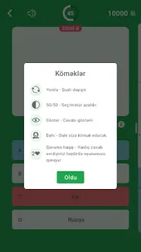 Milyonçu -Azərbaycan Coğrafiyası, Sual Cavab Oyunu Screen Shot 5