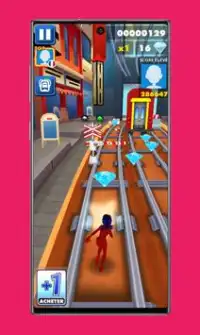 subway Lady Endless jump V3: cat runner noir jogos Screen Shot 0