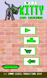 Kitty Poo Catcher kaboom game Screen Shot 0