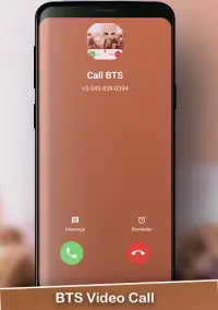 BTS Video Call - Fake Call and Chat BTS Screen Shot 1