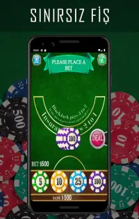 İnternetsiz Blackjack 21 Screen Shot 2