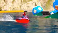 Super Jet Ski Stunts - corrida marítima Screen Shot 1
