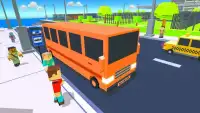 Coach Bus Driver Blocky Game Public Transport Sim Screen Shot 2