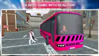 Pink Lady School Bus Driver : School Bus Simulator Screen Shot 3
