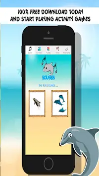 dolphin games free for kids Screen Shot 0