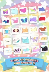 Mini Ponies Rainbow Pinkie Pony Dress Up Screen Shot 4