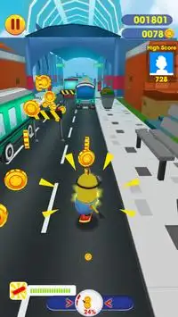 Subway minion banana Adventure Rush Screen Shot 2