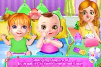 melhor babá Diversão - gêmeos Cuidado jogos Screen Shot 2