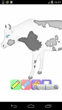 juegos de colorear vaca Screen Shot 0
