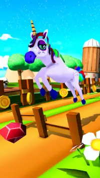 Unicorn Runner Game :Magical Pony Run Screen Shot 0