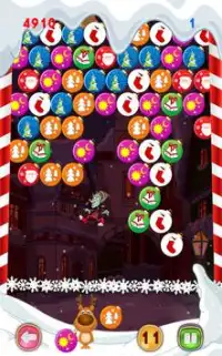 क्रिसमस खेल: बुलबुला बच्चों Screen Shot 11