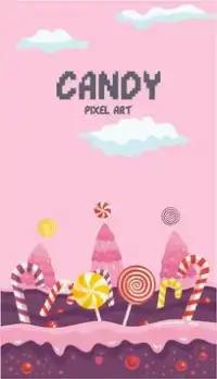 pixel art app : candy crush color by number games Screen Shot 0