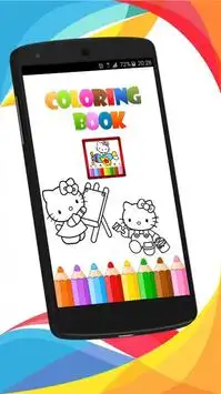 Coloring pages for Kitty Screen Shot 0
