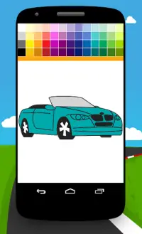 Cars Coloring Screen Shot 1