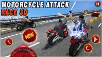 Corrida de ataque de bicicleta Moto estrada raiva Screen Shot 1