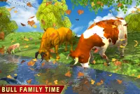Wild Bull Family Survival Sim Screen Shot 5