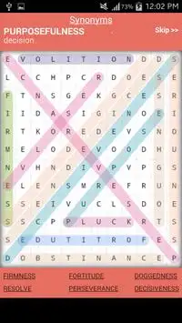 Thesaurus Crossword Puzzle Screen Shot 0