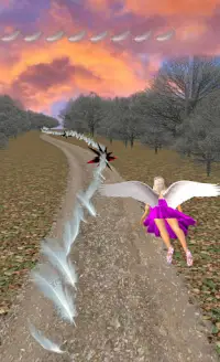 Flying Girl Runner 2 Screen Shot 0