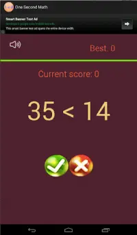 One Second Math Screen Shot 2