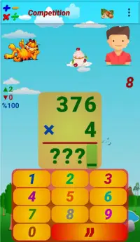 4 Operations Math Game Screen Shot 3