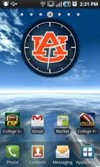 Auburn Tigers Live Clock Screen Shot 3