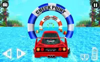 Crazy Car Water Surfing Games Screen Shot 1