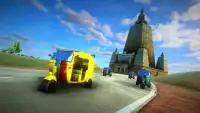 Rickshaw Tuk Tuk Car Multiplayer Racing Game Screen Shot 3