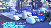 หิมะ รถขุด รถบรรทุก เกม 3d Screen Shot 4