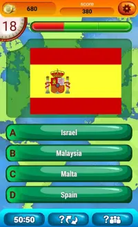 Vlaggen Quiz Spel: Denk Land Screen Shot 3