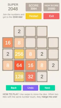 Super 2048 Screen Shot 0