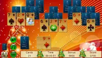 Xmas TriPeaks, card solitaire Screen Shot 6