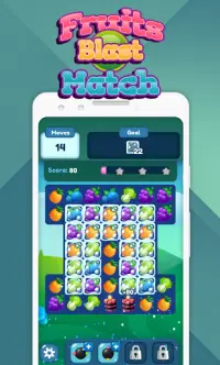 Fruits Blast Match - Puzzle Game Bubble Screen Shot 1