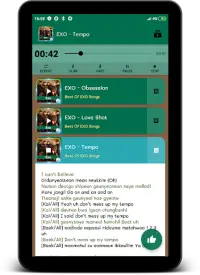 EXO Song's - Offline Music Lyrics Screen Shot 1