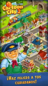 Cartoon city: granja y ciudad Screen Shot 6