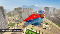 летающий Супер бабуля герой Приключение Screen Shot 3