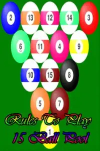 Rules to play 15 Ball Pool Screen Shot 0