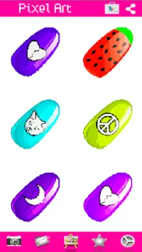 Nails Coloring Game: Nails Color by Number Screen Shot 0