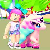 Adopt me jungle roblox's unicorn Legendary Pet