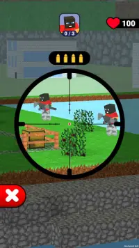 Sniper Craft 3D Screen Shot 1