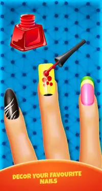 Juego de moda para salón de uñas: manicura pedicur Screen Shot 1