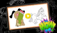 Drawing Pony Horse Free Coloring Game for Kids Screen Shot 0