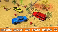 Offroad Desert 6x6 Truck Driving 3D Screen Shot 0