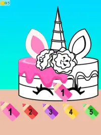 unicorn cake cooking game Screen Shot 2