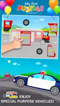 Car puzzles for toddlers Screen Shot 1