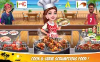 Super Chef Beach Bbq Kitchen Story Cooking Games Screen Shot 0