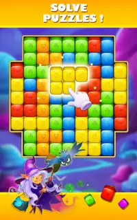 Witch Cube Blast: Free Matching Magic Blast Game Screen Shot 0