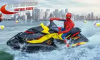 Jet Ski Superheroes Race Real Stunts Screen Shot 1